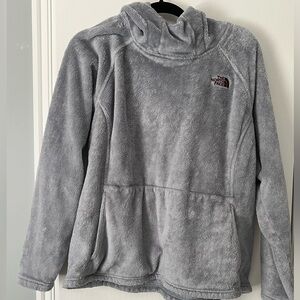 North Face Gray Plush Hoodie